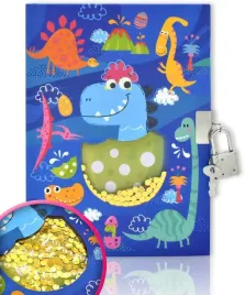 pamietnik-dziennik-dla-dzieci-z-zamkiem-dinozaur-w-linie-18-x-13-cm-cekiny