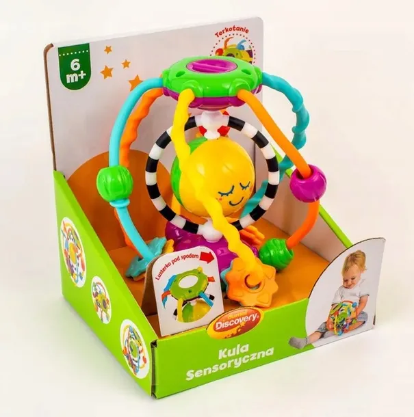 dumel-discovery-kula-sensoryczna-lusterko-6m-material-plastik