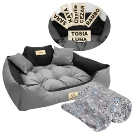 legowisko-dla-psa-kojec-z-imieniem-3xl-145x115-rozne-kolory-kocyk-szary