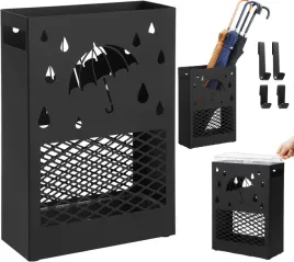 stojak-na-parasole-metalowy-czarny-z-tacka-ociekowa-i-haczykami-41-cm