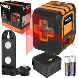 neo-laser-krzyzowy-samopoziomujacy-20m-etui-uchwyt-poziomic-czerwony-75-142