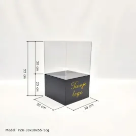 postument-klosz-logo-podest-z-plexi-czarnej-30x30x80cm-kubik-na-wystawe