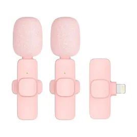 mikrofon-krawatowy-bezprzewodowy-lightning-podwojny-2-w-zestawie-k1-rozow