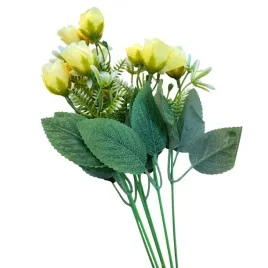 sztuczne-kwiaty-roze-zolte-12-glowek-35cm-bukiet-wiosenny-ozdobny-37cm
