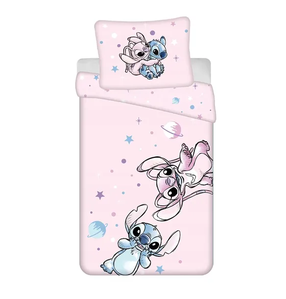 POŚCIEL BAWEŁNIANA DISNEY LILO I STITCH 140x200 DLA DZIECKA STICZ