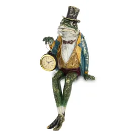 figurka-zaba-zabka-siedzaca-dekoracja-pierrot-retro-z-zegarkiem-stylowa