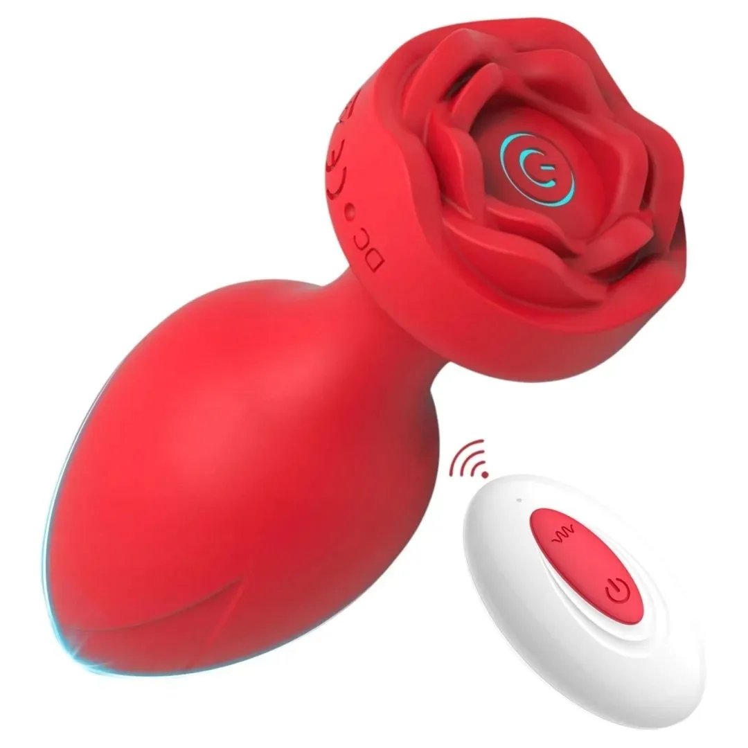 plug-remote-rose-design-plug-usb-rechargeable-10-functions-two-colo