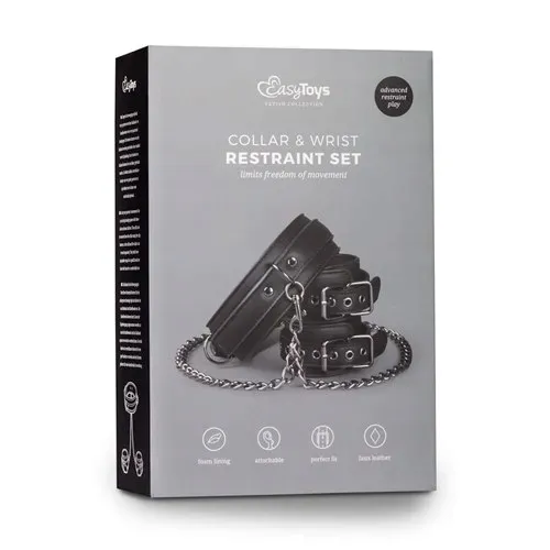 kajdanki-leather-collar-with-handcuffs