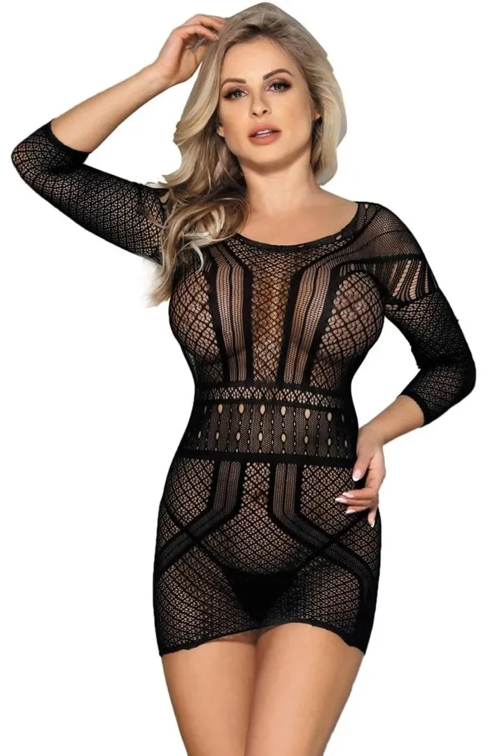 mesh-dress-h3192-black-xl