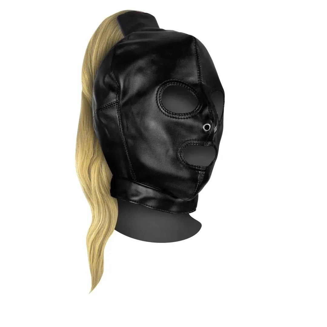 mask-with-blonde-ponytail-black