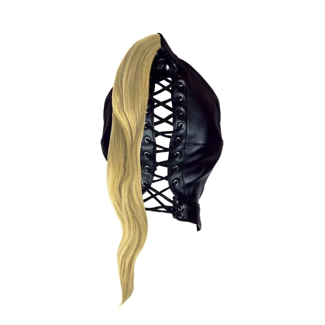 mask-with-blonde-ponytail-black