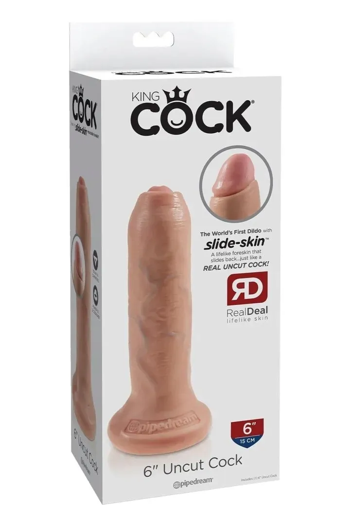 king-cock-6-inch-uncut-light