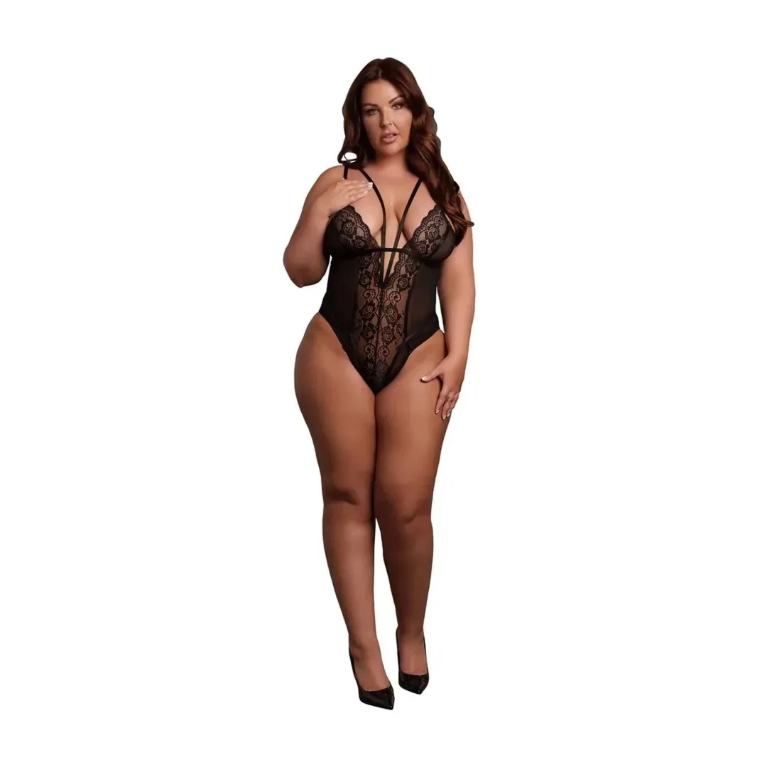 wireless-lace-bodysuit-with-adjustable-sliders-plus-size-black