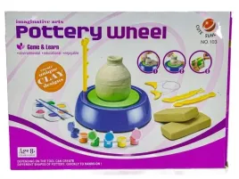 kolo-garncarskie-maly-artysta-farbki-masa-kolo-narzedzia