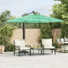vidaxl-parasol-ogrodowy-na-stalowym-slupku-zielony-246x246x230-cm