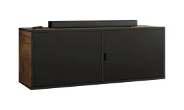 szafka-rtv-luna-2-czarny-uchw-z-frontami-dab-craft-zloty-czarny