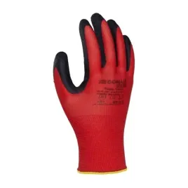 rekawice-ochronne-donau-safety-czerwone-kat-ii-super-latex-rozmiar-9