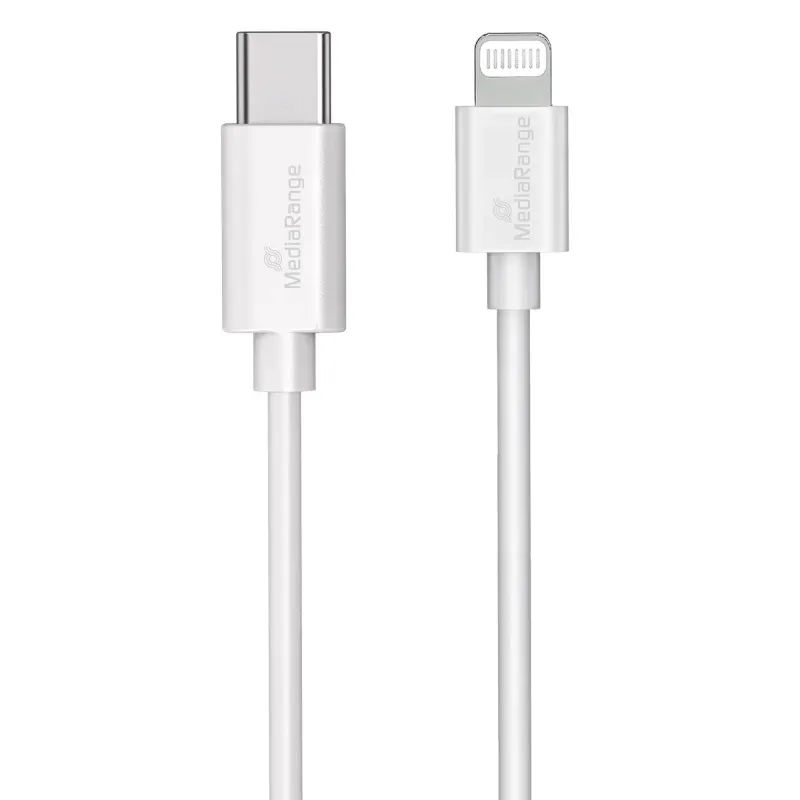 kabel-usb-c-mediarange-apple-lightning-1m-bialy