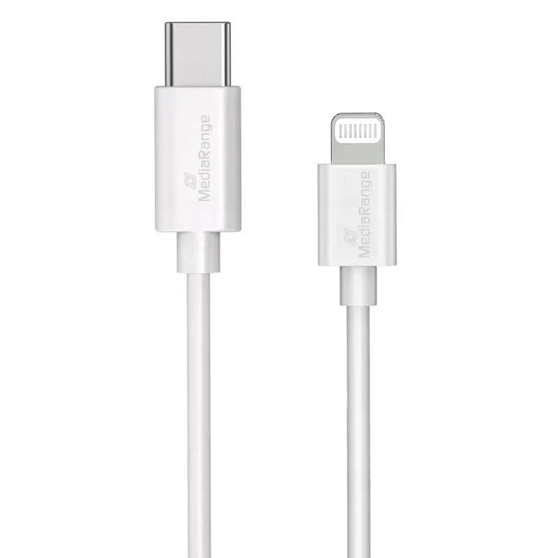 kabel-usb-c-mediarange-apple-lightning-1m-bialy