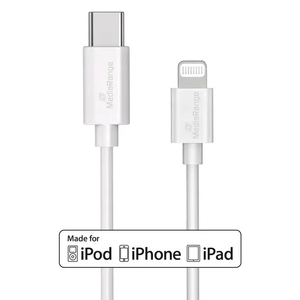 kabel-usb-c-mediarange-apple-lightning-1m-bialy-zlacza-usb-typ-c-apple-lightning