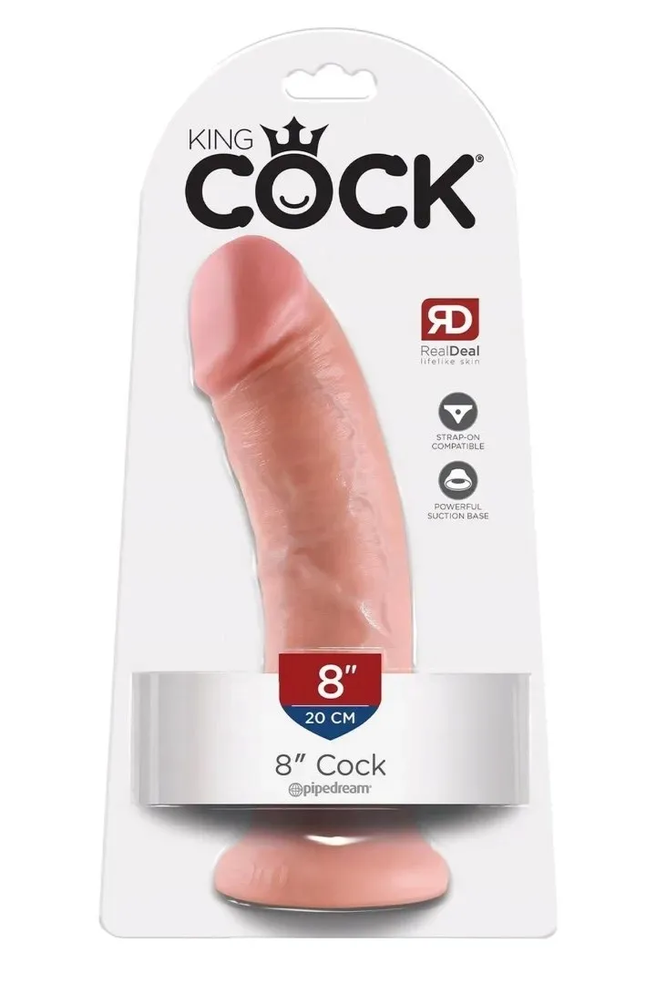 king-cock-8-inch-cock-light