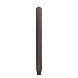 swieca-stolowa-dluga-ryflowana-donau-home-25x300-mm-4szt-brazowa