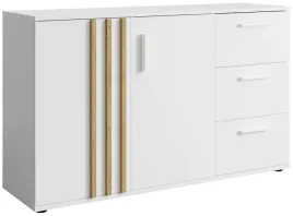biala-komoda-trzydrzwiowa-120-cm-z-lamelami-tally-3-szuflady