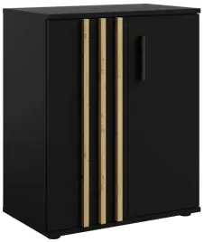komoda-60-cm-dwudrzwiowa-tally-czarna-z-lamelami