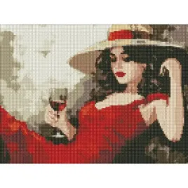 diamentowa-mozaika-ideyka-30x40-cm-dziewczyna-w-kapeluszu-1szt
