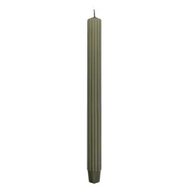 swieca-stolowa-dluga-ryflowana-donau-home-25x300-mm-4szt-khaki