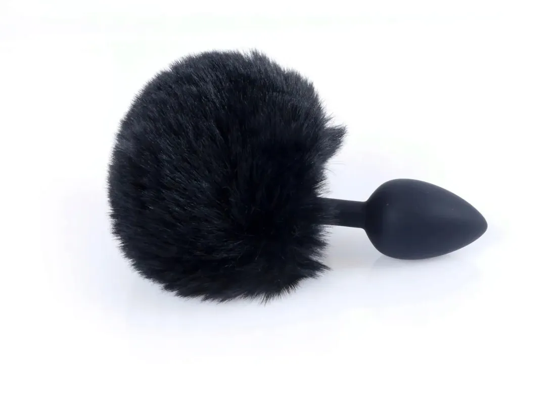plug-jewellery-silicon-plug-bunny-tail-black
