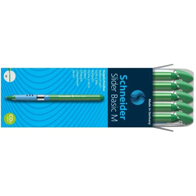 dlugopis-schneider-slider-basic-m-zielony-10szt
