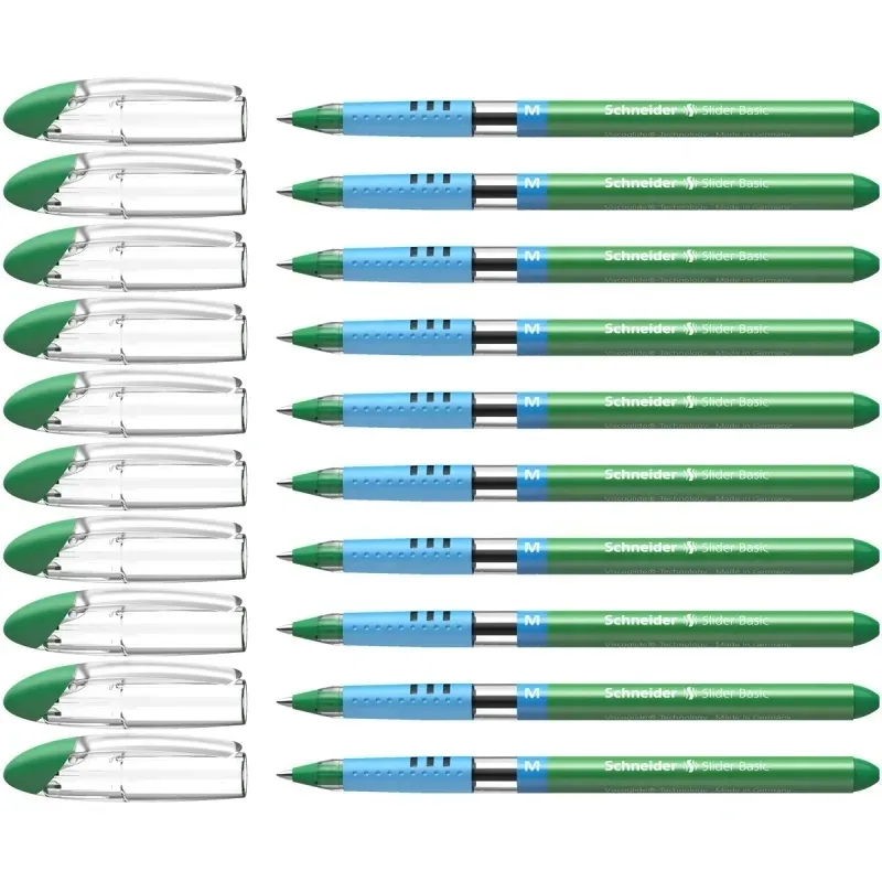 dlugopis-schneider-slider-basic-m-zielony-10szt