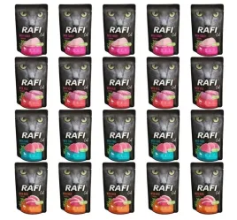 mokra-karma-dla-kota-rafi-mix-4-smakow-40x100g