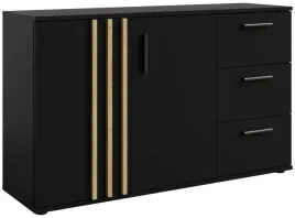 czarna-komoda-120-cm-z-lamelami-tally-dwudrzwiowa-3-szuflady