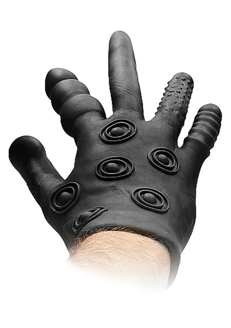 silicone-stimulation-glove-black