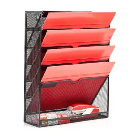 elegancki-organizer-na-dokumenty-a4-z-polka-czarna-metalowa-siatka