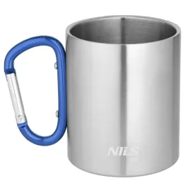 nc17110-kubek-kempingowy-z-karabinczykiem-330-ml-stal-nierdzewna-niebieski