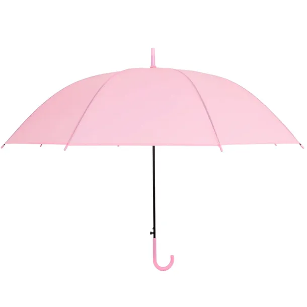 Pastelowy różowy parasol damski stylowa ochrona przed deszczem