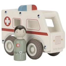 little-dutch-drewniane-autko-karetka-ambulans-drewniany-pojazd