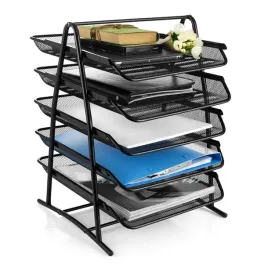 organizer-5-szuflad-metalowy-czarny-siatkowy