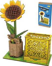 puzzle-3d-drewniane-slonecznik-sunflower-plant-85-elementow