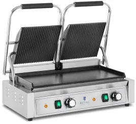 grill-elektryczny-kontaktowy-podwojny-gladki-ryflowany