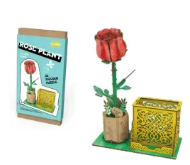 puzzle-3d-drewniane-roza-rose-plant-92-elementy