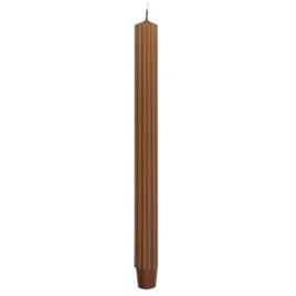swieca-stolowa-dluga-ryflowana-donau-home-25x300-mm-4szt-karmelowa