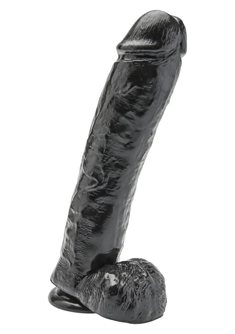 dildo-11-inch-with-balls-black