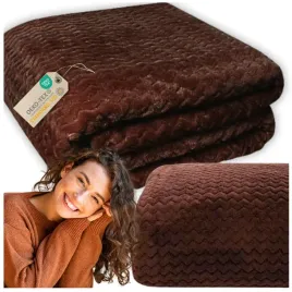 koc-pled-narzuta-200x220cm-na-lozko-cieply-miekki-prezent-wzor-brazowy-braz