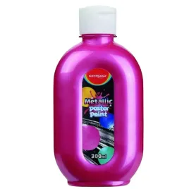 farba-plakatowa-metaliczna-300ml-butelka-czerwona