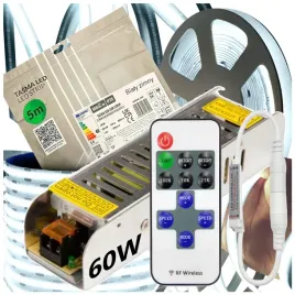 zestaw-tasma-led-neon-cob-12v-5m-6000k-bialy-zimny-zasilacz-60-wat-pilot-rf