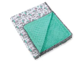 dwustronny-kocyk-z-pomponami-minky-i-bawelna-koniki-na-biegunach-bobono